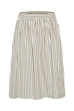 Load image into Gallery viewer, Saint Tropez cotton stripe skirt with waistband
