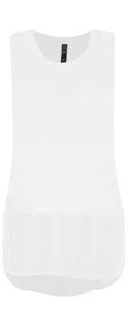 Foil White 100% Linen Longline Vest With Silk Hem Trim - Boutique on the Green 