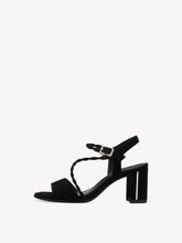Load image into Gallery viewer, Tamaris Leather Twisted Strap Block Heel Open Toe Shoe - Boutique on the Green 
