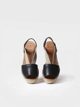 Load image into Gallery viewer, Etna Flat Leather Open Toe Espadrille
