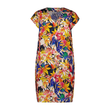 Load image into Gallery viewer, Foil Chelsea Multi Coloured Tropical Printed Pure Linen Loose Dress - Boutique on the Green 
