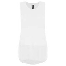 Load image into Gallery viewer, Foil White 100% Linen Longline Vest With Silk Hem Trim - Boutique on the Green 
