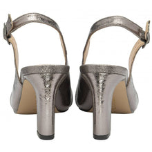 Load image into Gallery viewer, Lotus Stellar Gunmetal Peep Toe Slingback Platform Shoe - Boutique on the Green 
