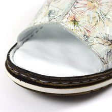 Load image into Gallery viewer, Lunar Magnet Off White Floral Print Leather Slip On Mule Wedge Sandal - Boutique on the Green 

