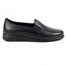 Load image into Gallery viewer, Lunar Stash Black Leather Slip On Comfort Shoe
