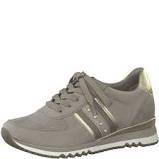 Marco Tozzi Pearl Trim Lace Up Trainer