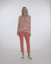 Load image into Gallery viewer, Pomodoro 100% Cotton Zebra Print Fine Knit Jumper - Boutique on the Green 
