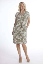 Load image into Gallery viewer, Pomodoro Calypso Crepe Short Sleeve Shirt Dress
