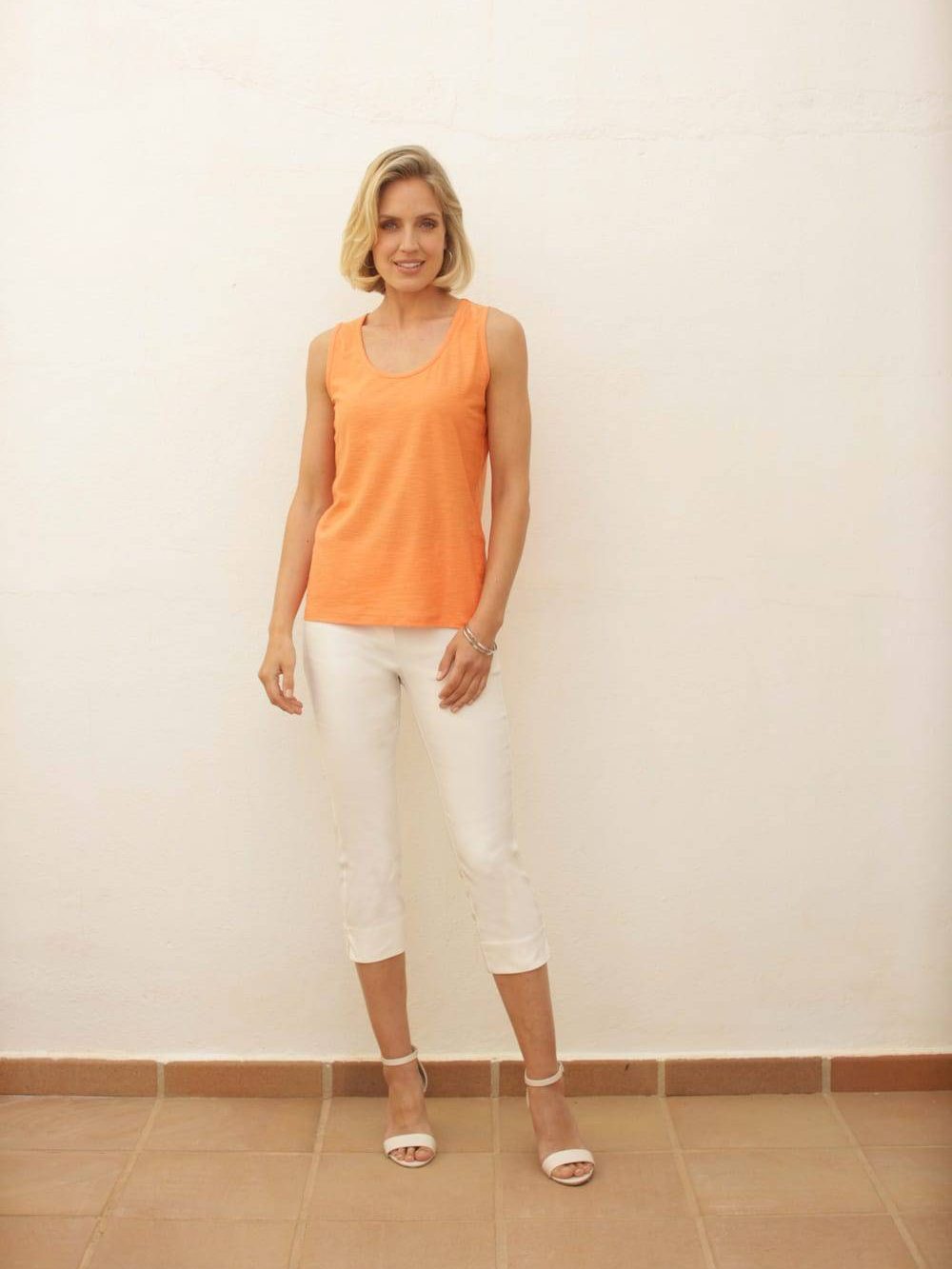Pomodoro Stretch Bengaline Crop Trousers - Boutique on the Green 