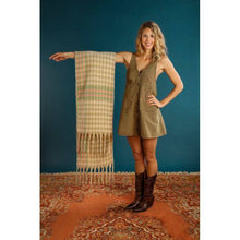 Load image into Gallery viewer, Powder Ishbel Houndstooth Patterned Cosy Scarf - Boutique on the Green 
