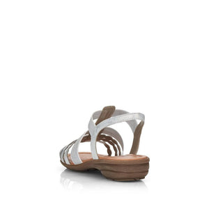 Remonte Ice Shimmer Elasticated T-Bar Open Toe Sandal - Boutique on the Green 