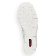 Load image into Gallery viewer, Rieker White Leather Punch Out Slip On Shoe - Boutique on the Green 
