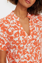 Load image into Gallery viewer, Saint Tropez Eda Tigerlily Floral Short Sleeve Tiered Printed Dress
