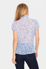 Załaduj obraz do przeglądarki galerii, Saint Tropez LiljaSZ Printed Semi Sheer Multi Ruffle Front Woven Shirt Blouse
