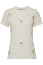 Load image into Gallery viewer, Saint Tropez organic cotton palm embroidery jersey t-shirt - Boutique on the Green 
