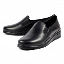 Load image into Gallery viewer, Lunar Stash Black Leather Slip On Comfort Shoe - Boutique on the Green 
