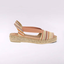 Load image into Gallery viewer, Stripe Open Toe Flat Espadrille - Boutique on the Green 
