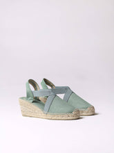 Load image into Gallery viewer, Toni Pons Ter Vegan Closed Toe Linen Wedge Espadrille
