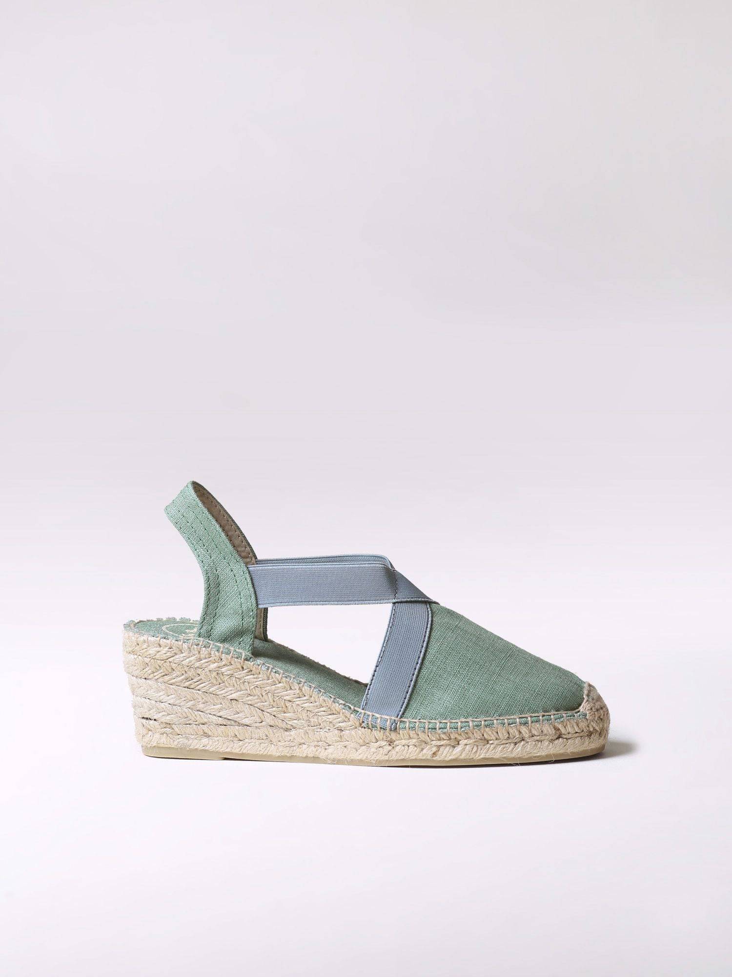 Toni Pons Ter Vegan Closed Toe Linen Wedge Espadrille | Boutique on the  Green