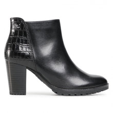 Load image into Gallery viewer, Croc Nappa Leather Platform Heeled Ankle Boot - Boutique on the Green
