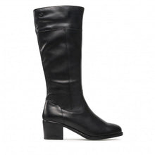 Load image into Gallery viewer, Caprice Black Leather Block Heel Knee High Boot - Boutique on the Green 
