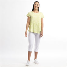 Load image into Gallery viewer, Foil Wireless Connection Cotton Printed Asymmetric T-Shirt - Boutique on the Green
