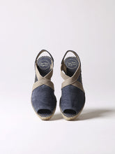 Load image into Gallery viewer, Vegan Peep Toe Wedge Espadrille - Boutique on the Green
