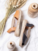 Load image into Gallery viewer, Etna Flat Leather Open Toe Espadrille - Boutique on the Green
