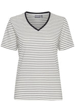 Load image into Gallery viewer, V-Neck Thin Stripe T-shirt - Boutique on the Green
