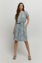 Load image into Gallery viewer, BYoung Joella Short Sleeve Printed Drawstring Dress - Boutique on the Green

