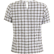 Load image into Gallery viewer, Gingham Print Stretch Blouse - Boutique on the Green
