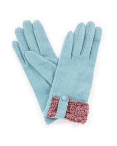 Monica Wool Button Tab Gloves - Boutique on the Green