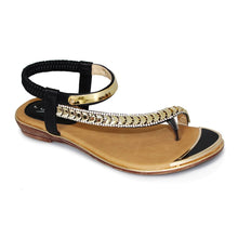Load image into Gallery viewer, Asia Toe Loop Gemstone Sandal - Boutique on the Green
