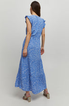 Load image into Gallery viewer, BYoung Joella Frill Sleeve V-Neck Printed Tiered Maxi Dress - Boutique on the Green
