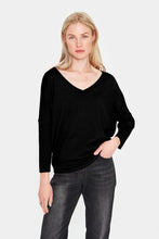 Load image into Gallery viewer, Saint Tropez Mila 3/4 Batwing Fine Knit Jumper With V-Neck - Boutique on the Green
