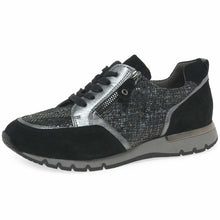 Load image into Gallery viewer, Wide Fit Suede &amp; Snake Zip &amp; Lace Up Trainer - Boutique on the Green
