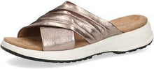 Load image into Gallery viewer, Caprice Soft Leather Metallic Crossover Slip On Mule Sandal - Boutique on the Green

