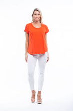Load image into Gallery viewer, Orientique Pure Organic Cotton Scoop Neck T-Shirt - Boutique on the Green
