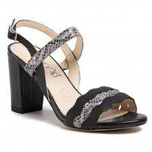 Load image into Gallery viewer, Caprice leather open toe block heel sandal - Boutique on the Green
