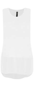 Foil White 100% Linen Longline Vest With Silk Hem Trim - Boutique on the Green