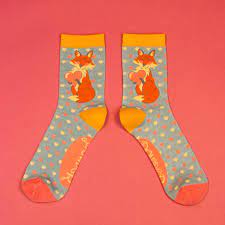 Bamboo Fox Love Ankle Sock - Boutique on the Green