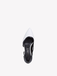Pointed Toe Mid Heel Detailed Court Shoe - Boutique on the Green