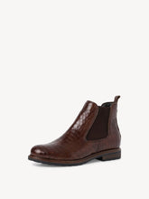 Load image into Gallery viewer, Tamaris Cognac Leather Moc Croc Pull On Chelsea Boot - Boutique on the Green 

