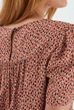 Load image into Gallery viewer, Short Sleeve Rose Ditsy Woven Top - Boutique on the Green
