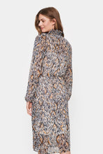 Load image into Gallery viewer, Saint Tropez Lilly Printed Long Sleeve Chiffon Ruffle Front Dress - Boutique on the Green
