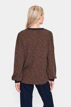 Load image into Gallery viewer, Saint Tropez Pen Leopard Print Jersey Stretch Sweatshirt - Boutique on the Green
