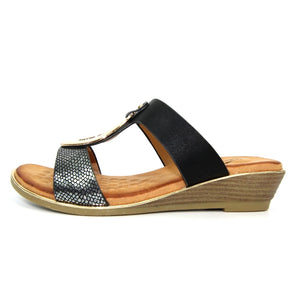 Pennita Slip On Wedge Mule - Boutique on the Green