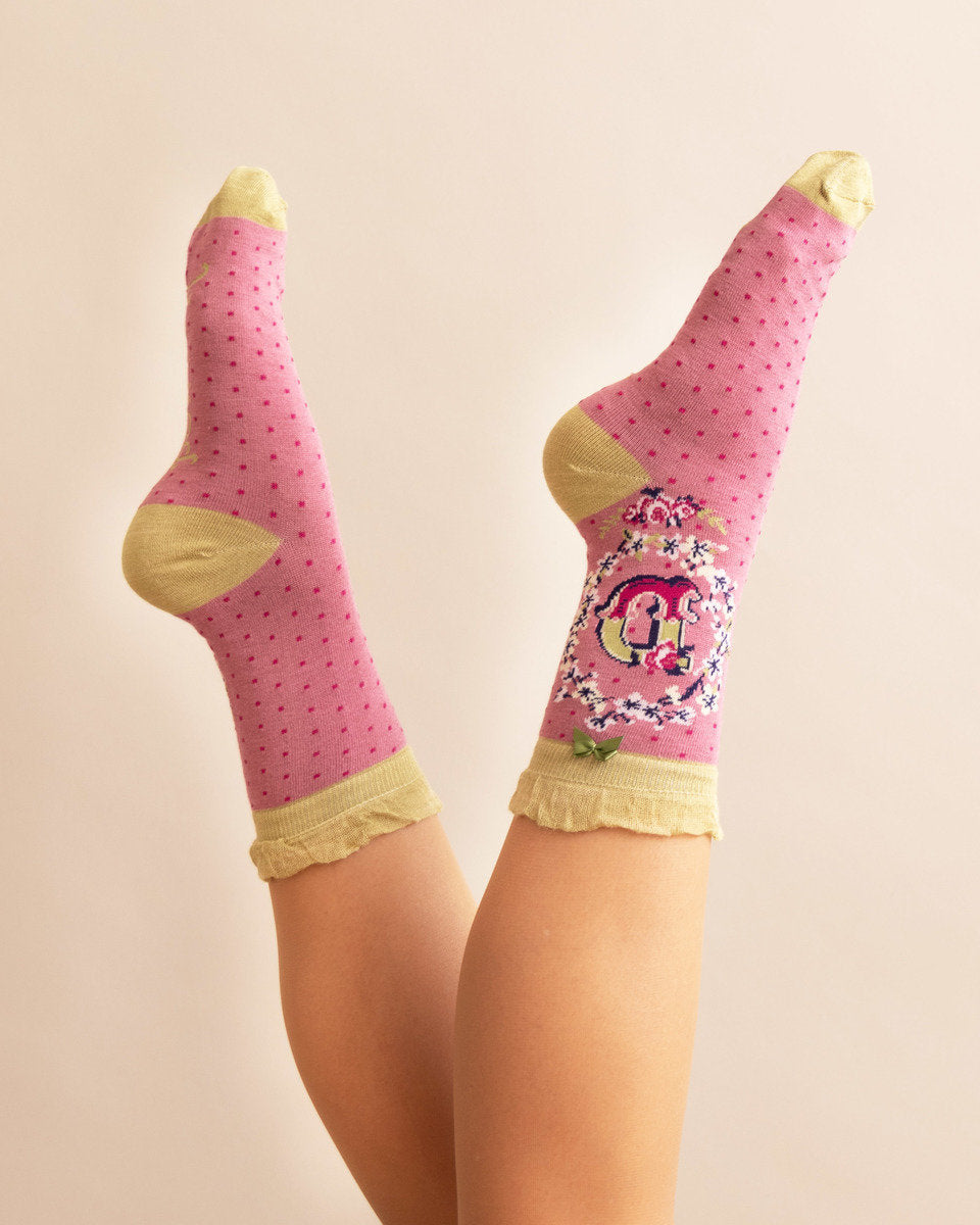 A-Z Bamboo Ankle Socks - D - Boutique on the Green