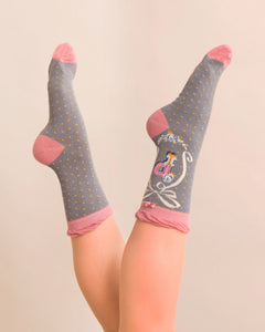 A-Z Bamboo Ankle Socks - P - Boutique on the Green