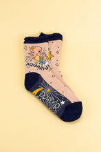 Load image into Gallery viewer, Powder Bamboo Zodiac Aquarius Ankle Socks - Boutique on the Green 

